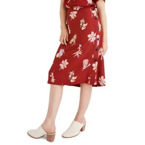 Madewell Bird Of Paradise Side Button Skirt 12